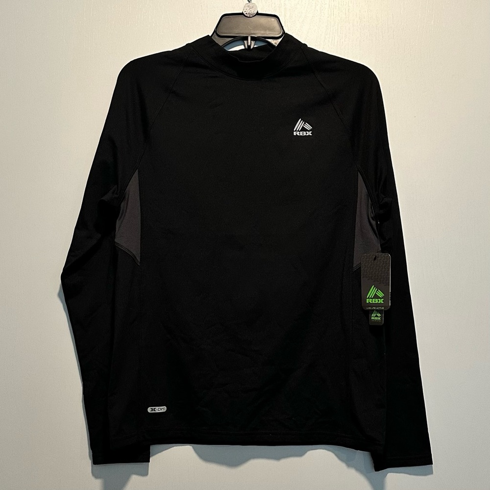 NWT. RBX Black Compression Top. Small